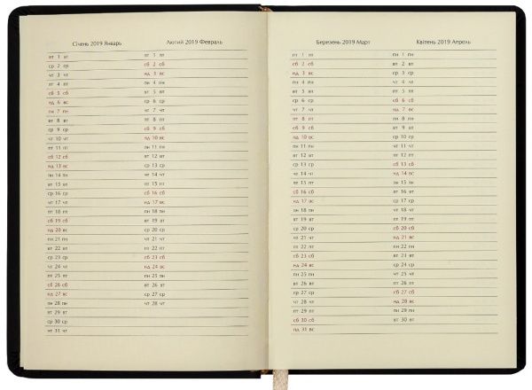 Щоденник 2019 WINDSOR A6 датований синій Buromax BM.2533-02 