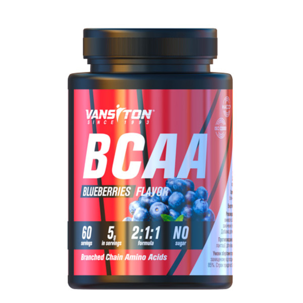 Аминокислота Vansiton BCAA черника 300 г 