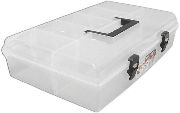 Органайзер для дрібних деталей для метизів Prosperplast прозорий (359x238x85) 6 секцій (NUN14) 14