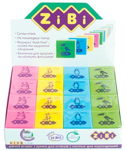 Гумка ZiBi ANIMALS ZB.5458 асорті ZiBi