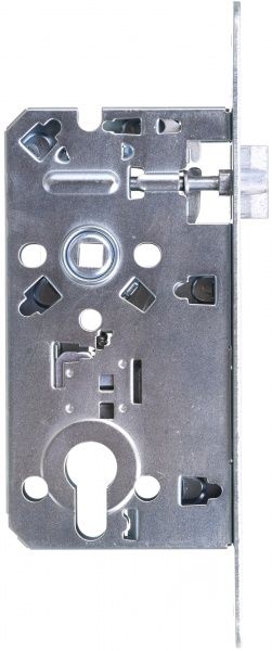 Замок врезной с ручками PZ Linde А-2005 SN PZ 72 мм никель без петель