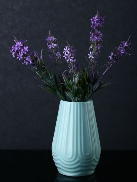 Ваза керамическая мятная Риото 20 см Наша Кераміка