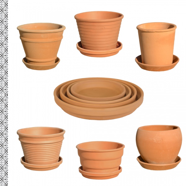 Піддон Terraneo 700085 круглий теракотовий 