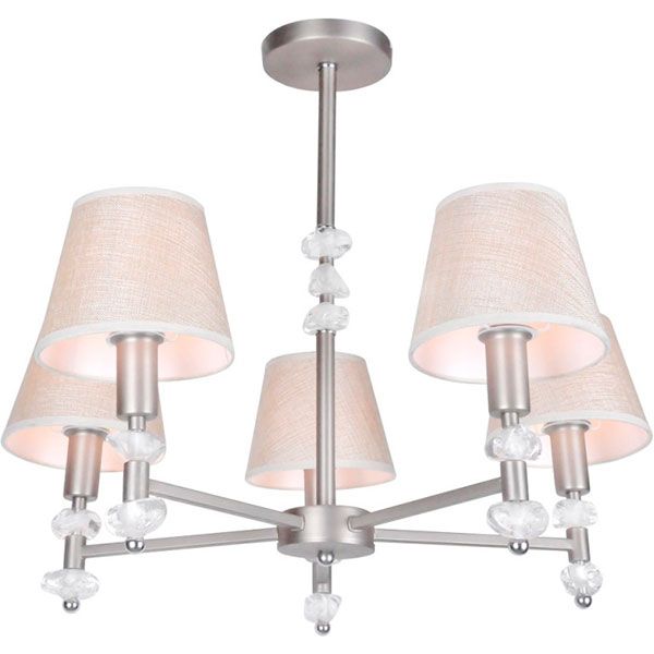 Люстра підвісна Victoria Lighting Vela/SP5 5x40 Вт E14 нікель 