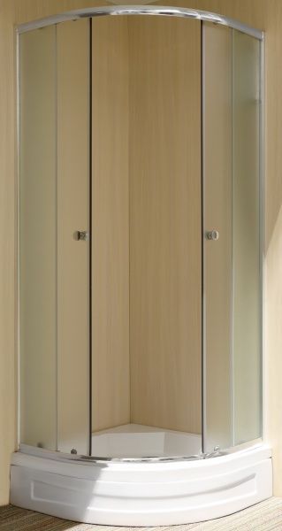 Душевая кабина Water House WH-168 80х80 профиль хром, стекло матовое