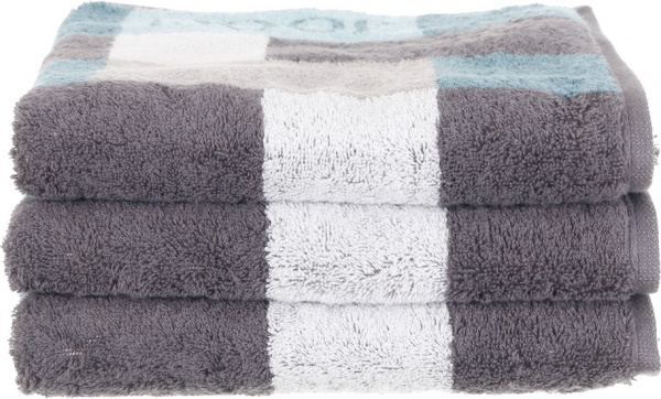 Полотенце махровое Mosaic 50x100 см графит Cawo 