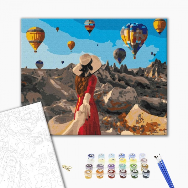 Картина по номерам Путешественница в Каппадокии BS37986 40x50 см Brushme 
