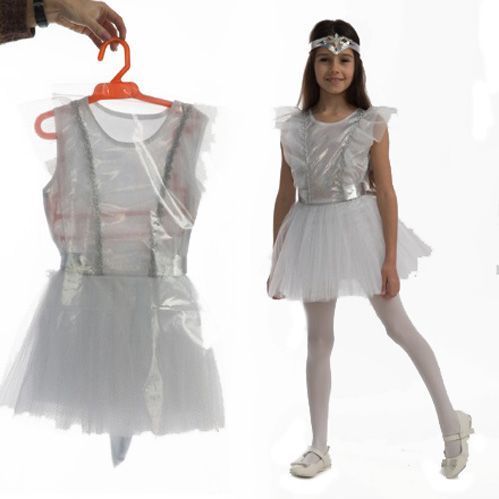 Костюм карнавальний КАРНАВАЛІЯ Сніжинка р.110-122-134 85294,85194,85094 