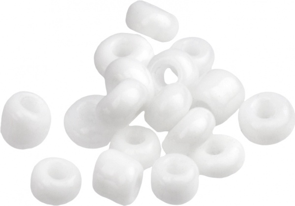 Бісер 12 мм 25 г білий