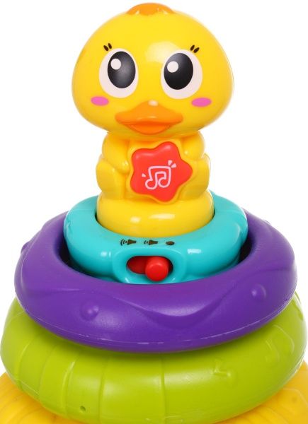 Игрушка музыкальная пирамидка уточка ODT009175