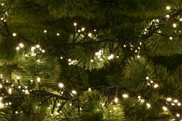 Электрогирлянда линейная Девилон белая встроенный светодиод (LED) 288 ламп 1,8 м 