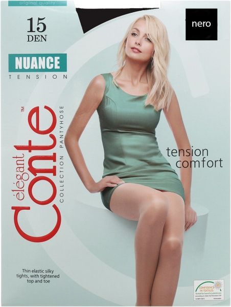 Колготки Conte NUANCE 15 den nero р. 4 черный 