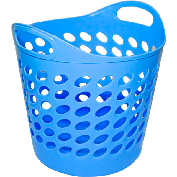 Корзина ММ-Пласт круглая 20л голубой 