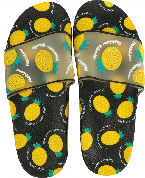 Шльопанці Luna Pineapples р.41 чорний із принтом