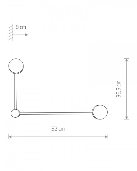 Светильник потолочный Nowodvorski Orbit 2x8 Вт GX53 черный 7804 