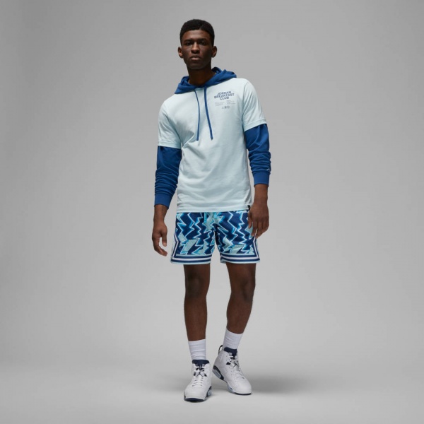 Футболка Nike M J DF SPRT BC SS GX CREW DQ7384-474 р.M синій