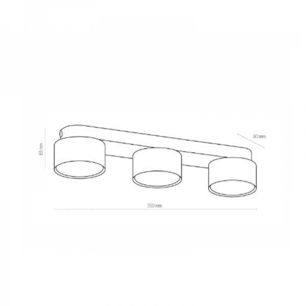 Светильник точечный TK Lighting Space 350x80x65 мм GX53 белый 