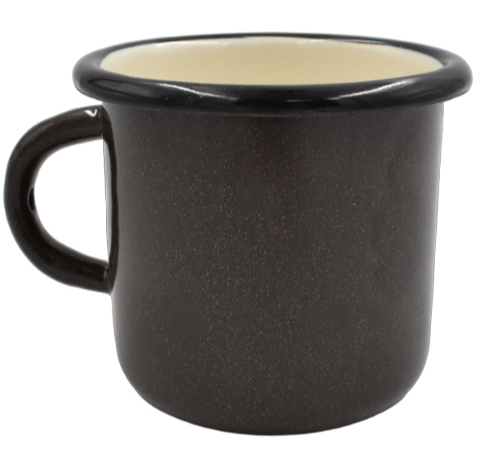 Кухоль 0,4 л емаль коричневий Idilia