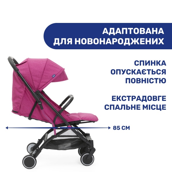 Коляска прогулочная Chicco Trolley Me сиреневая (79865.62) 