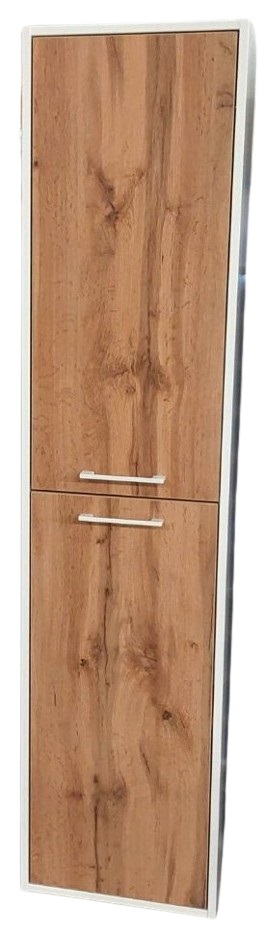 Пенал для ванной комнаты ЮВЕНТА Afina - 170 AfP-170 Белый + Дуб Вотан