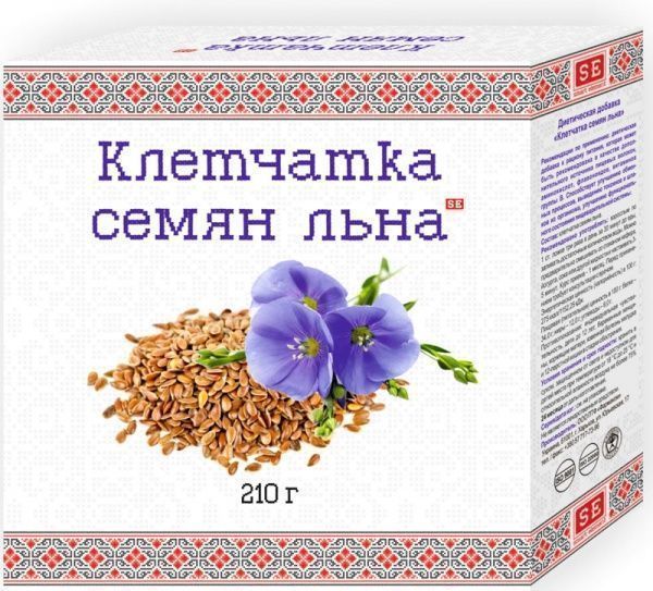 Добавка диетическая Farmakom клетчатка семян льна 210 г 