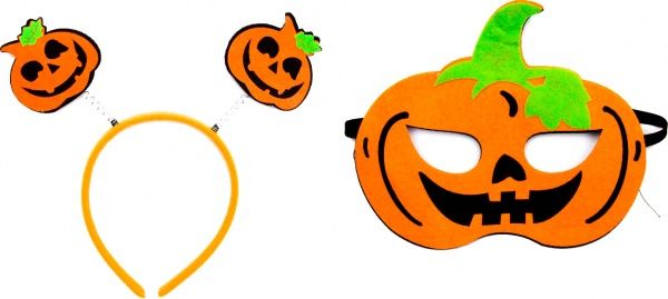 Набор карнавальный Хеллоуин оранжевый 513306 