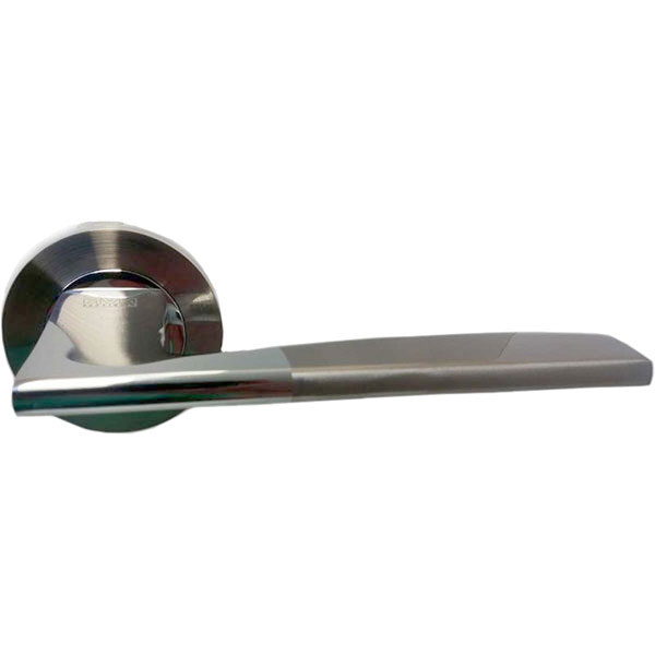 Ручка для дверей на розетці MVM DAF Z-1220 SN/CP матовий нікель/полірований хром