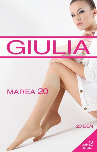 Шкарпетки жіночі Giulia Marea р. one size 20 den карамель 2 пар 