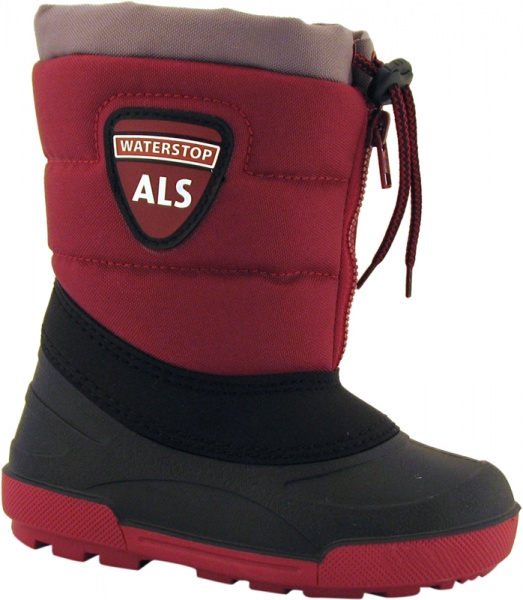 Сноубутси для дівчинки Alisa Line Alaska р.32-33 бордовий 