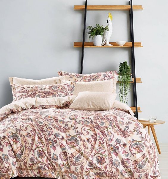 Комплект постільної білизни Tender Fresco 2 бежевий із принтом La Nuit 