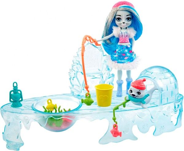 Кукольный набор Enchantimals Рыбалка с Тюленем Саше (GJX48)