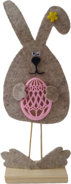 Декоративное изделие Гулівер Країна Кролик 25 см бежевый меланж