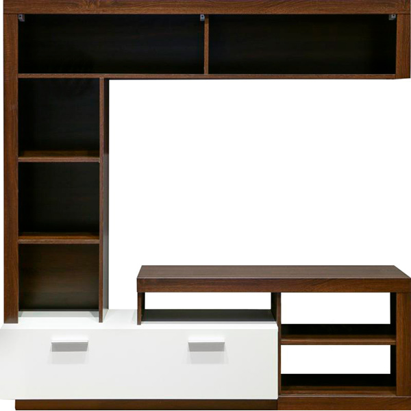 Стенка RTV Floks VMV Holding дуб сонома шоколад белый титан 