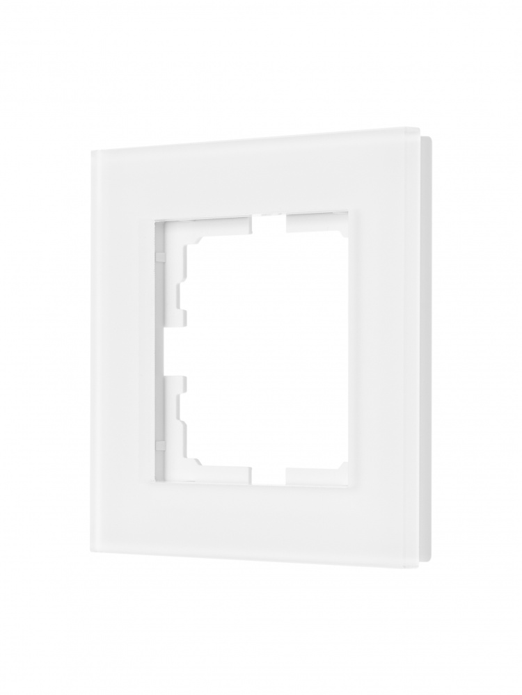 Рамка одномісна Lezard Vesna горизонтальна білий матовий 742-5380-146