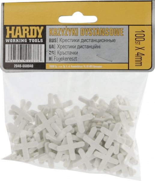 Крестики дистанционные Hardy 4 мм 2040-660040