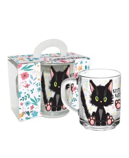 Чашка Green Tea Kitty-Kitty 200 мл Galleryglass
