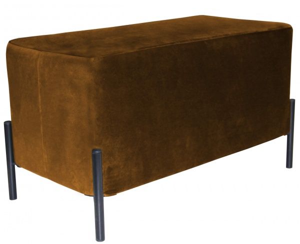 Пуф-скамья велюр Jasmin 41 горчичный 