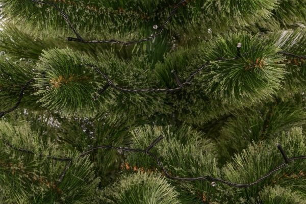 Электрогирлянда линейная синяя с красным встроенный светодиод (LED) 120 ламп 12 м