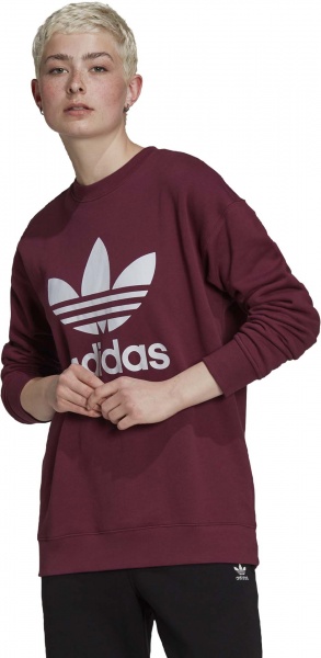 Світшот Adidas TRF CREW SWEAT H33579 р. 38 бордовий