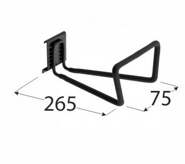 Крюк гаражный SGH6 265х75 мм