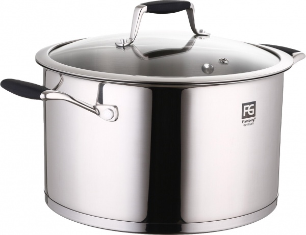 Набор посуды Houston 10 предметов со стеклянными крышками Flamberg Premium