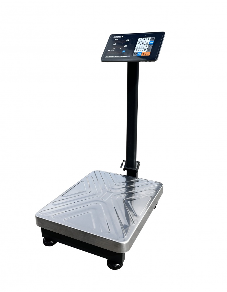 Весы товарные VAGAR VB-P (60/150 кг, ин. LED, д.20/50, пл. 420х520 мм) new