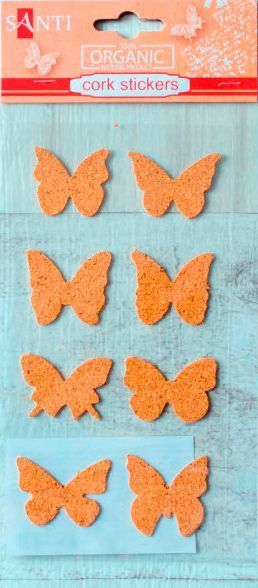 Набор наклеек пробковый стикер 740842 8 шт.