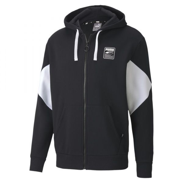 Джемпер Puma Rebel FZ Hoodie 58349601 р. XL черный