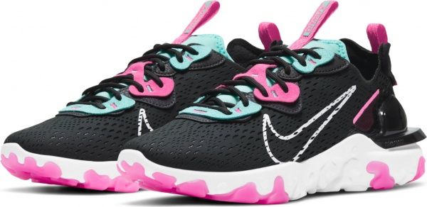Кроссовки Nike React Vision CI7523-008 р.US 9 черно-белый