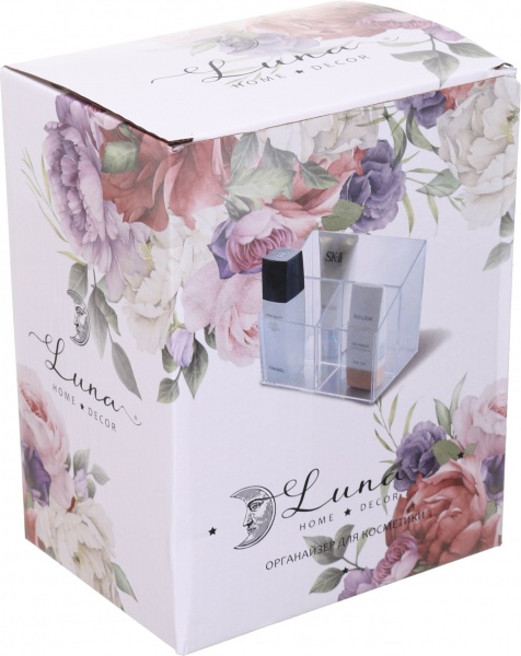 Органайзер для косметики Luna 20,3x12x16 см прозорий 
