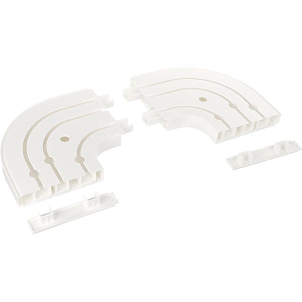 Закінчення Gardinia дугове потрійний набірний білий 