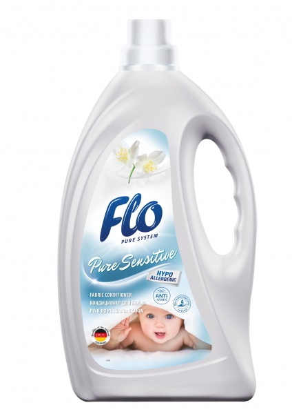 Кондиционер-ополаскиватель Flo Pure Sensitive 2 л