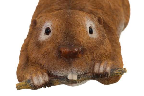 Фигура садовая плавающая Бобер 35x16x10 см MG2686400