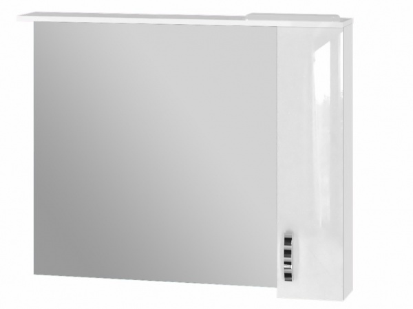 Дзеркало з шафкою ЮВЕНТА Trento TrnMC-100 права біла